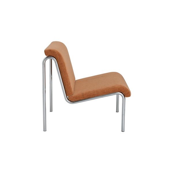 Poltrona marrone cognac con rivestimento in ciniglia Twice – Ellos Home-image-3