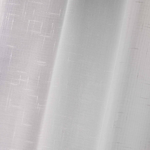 Tende bianche in set da 2 pezzi 60x160 cm Luminea - douceur d'intérieur-image-1