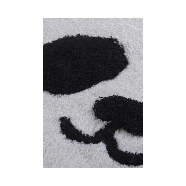 Tappeto da bagno bianco e nero Crasso Panda, 100 x 60 cm - Foutastic-image-1