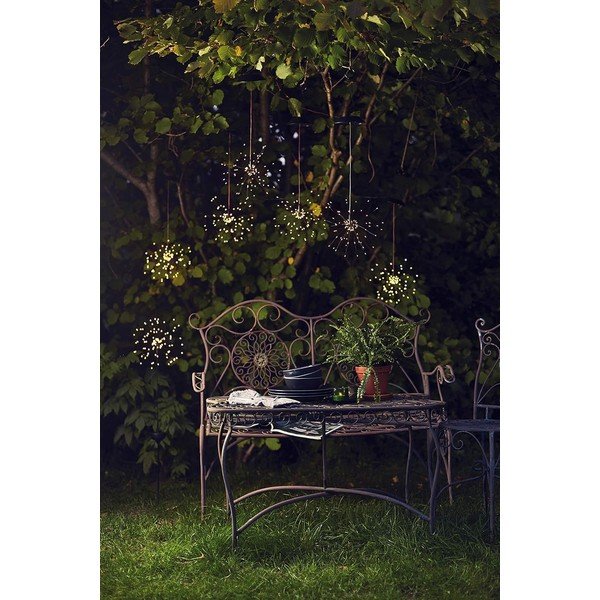 Apparecchio solare a LED per esterni con LED bianchi , altezza 100 cm Firework - Star Trading-image-2