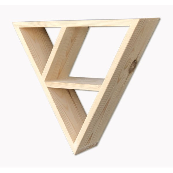 Mensola da parete in legno Triangolo semplice - Evila Originals-image-2
