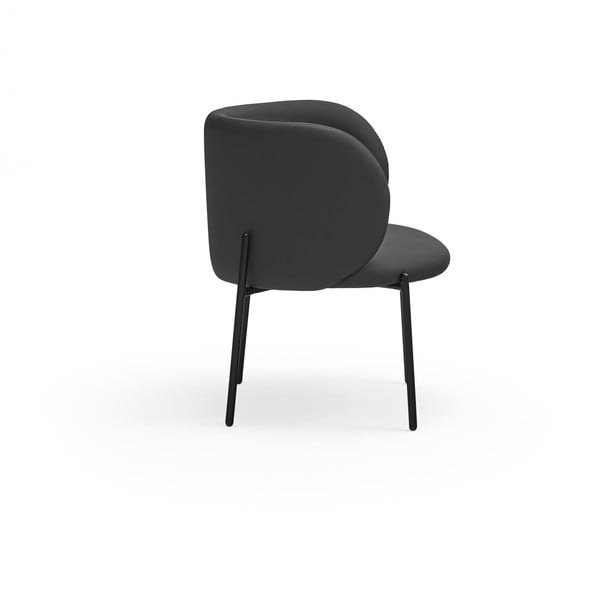 Poltrona in similpelle nera Mogi - Teulat-image-4