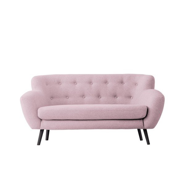 Růžová dvojmístná pohovka Kooko Home Rock