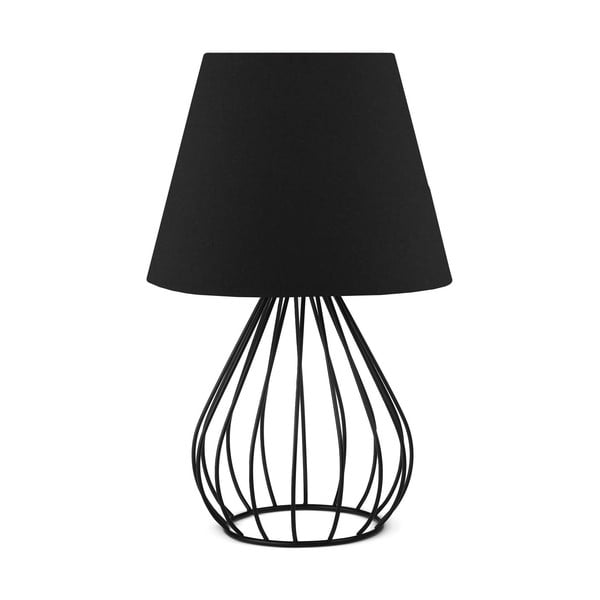 Lampada da tavolo nera Oval - Magenta Home