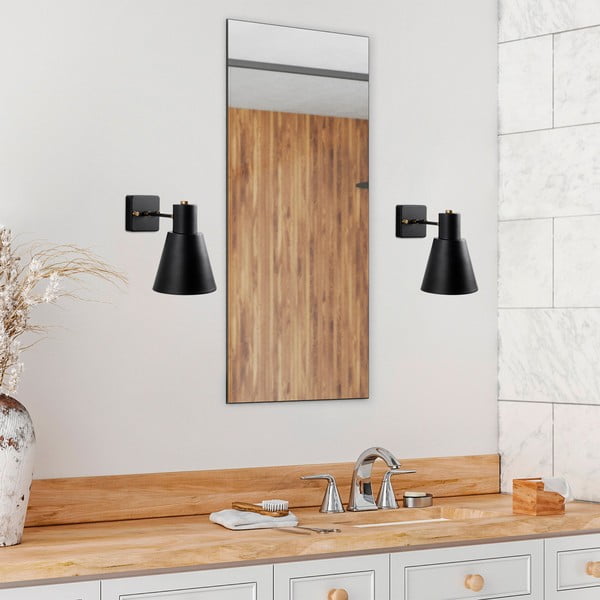 Lampada da parete in nero e oro ø 14 cm Funnel - Opviq lights-image-1