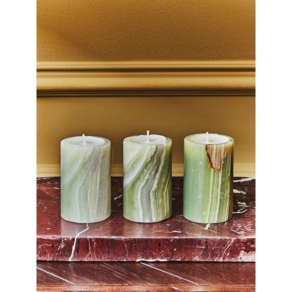 Portacandele in set in pietra per lumino 3 pz Oleena – Premier Housewares-image-2