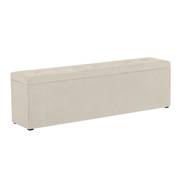 Krémový otoman s úložným prostorem Windsor & Co Sofas Astro, 180 x 47 cm