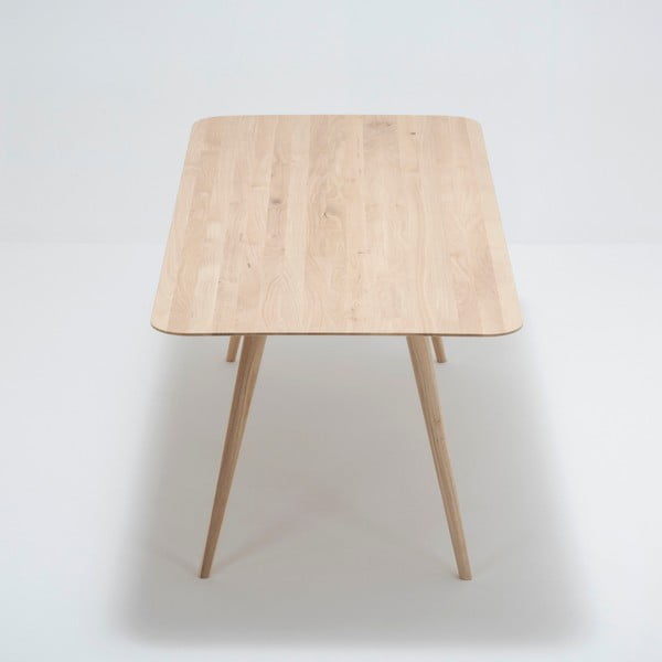 Tavolo da pranzo in legno massiccio di quercia , 200 x 90 cm Stafa - Gazzda-image-3