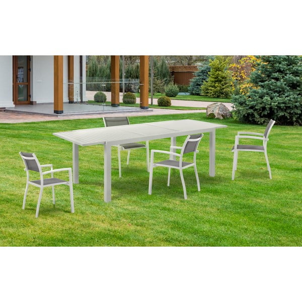 Tavolo da pranzo da giardino in alluminio 100x177 cm Nydri - Tomasucci-image-1