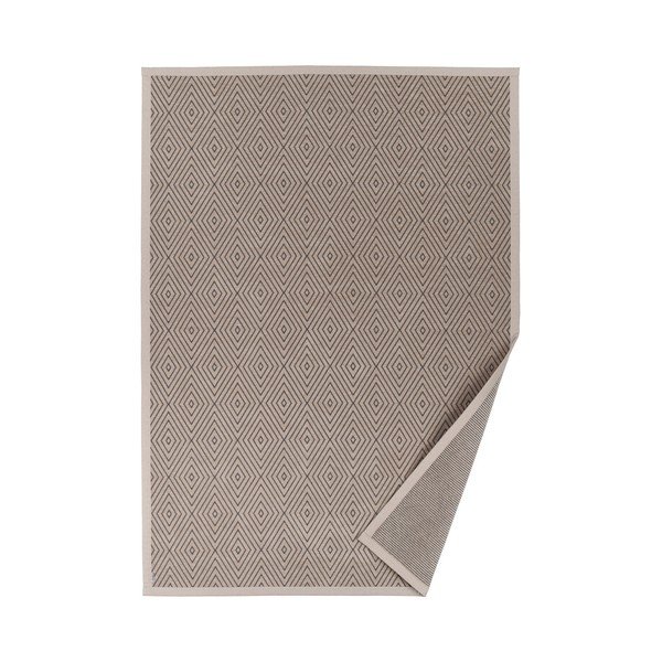 Tappeto bifacciale a motivi beige , 70 x 140 cm Kalana - Narma