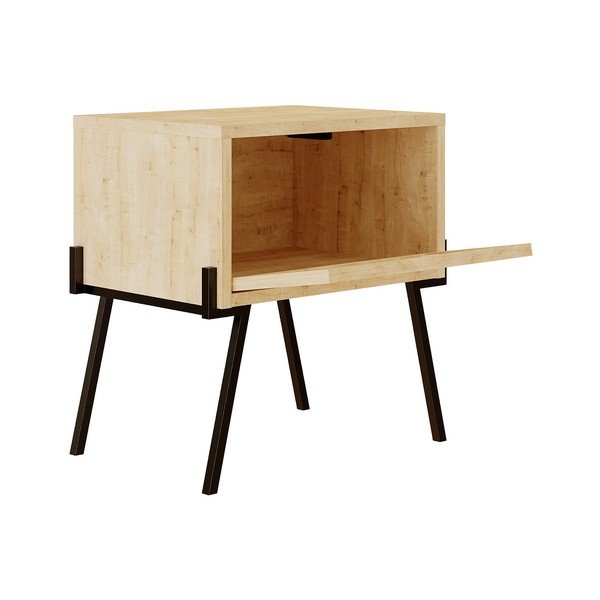 Comodino in colore naturale Naive - Kalune Design-image-2