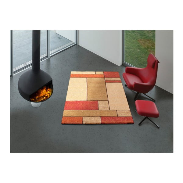 Tappeto arancione Squaro, 133 x 190 cm - Universal-image-2