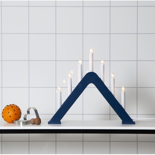 Decorazione natalizia luminosa blu scuro con alimentazione a corrente Jarve – Star Trading-image-2