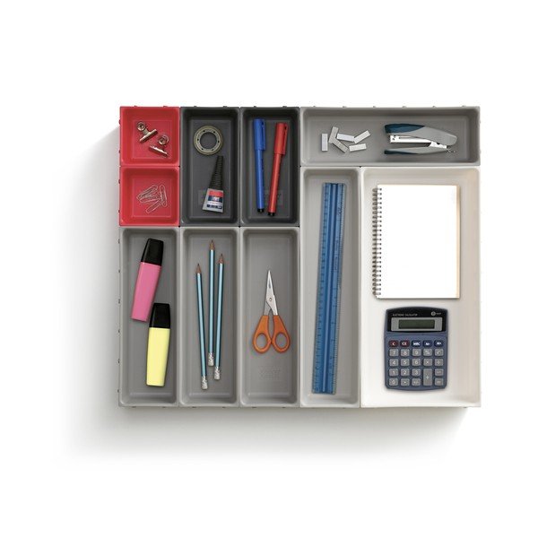 Organizer per cassetti in plastica in set da 10 Duo - Joseph Joseph-image-3