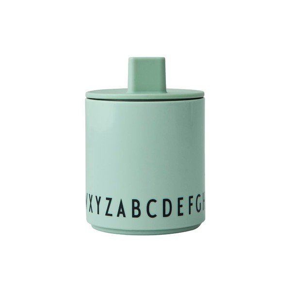 Tazza verde per bambini Eat & Learn - Design Letters-image-1
