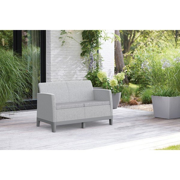 Divano da giardino grigio chiaro Scandi Forma – Keter-image-1