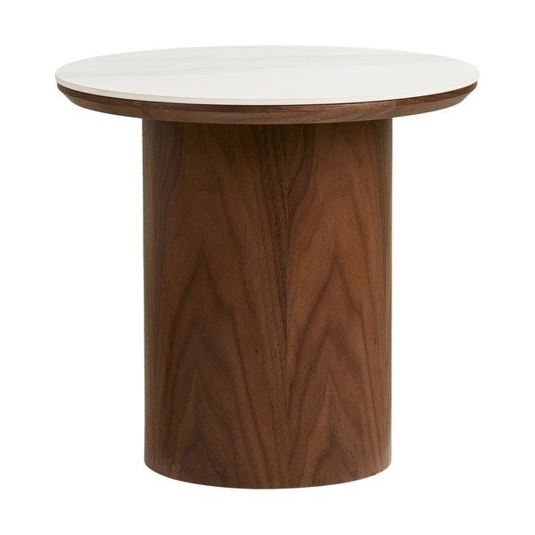 Tavolino rotondo con piano in ceramica ø 40 cm Noli – House Nordic