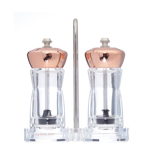 Sada 2 mlýnků na sůl a pepř Brandani Rose Gold