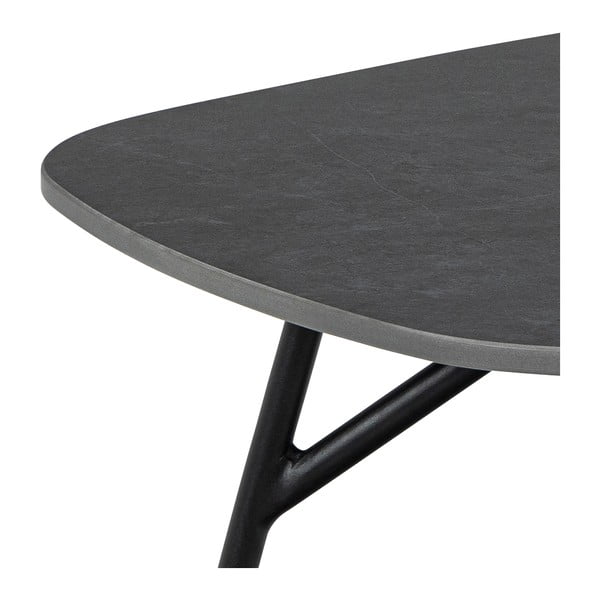 Tavolino nero con piano in ceramica 60x120 cm Caracas - Actona-image-4