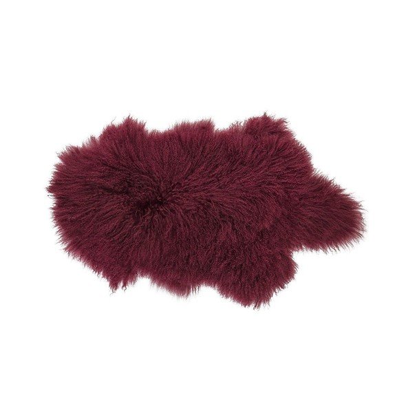 Tmavě červená kožešina z mongolské jehněčí kůže Bloomingville Mongolian-image-2