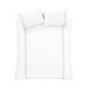 Biancheria da letto bianca/beige in cotone per letto matrimoniale 200x200 cm Embroidery Leaf – Bianca