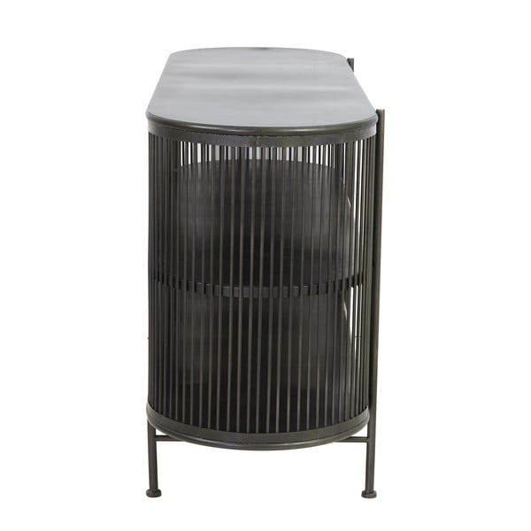 Cassettiera bassa in metallo nero 149x80 cm Yinthe - Light & Living-image-3