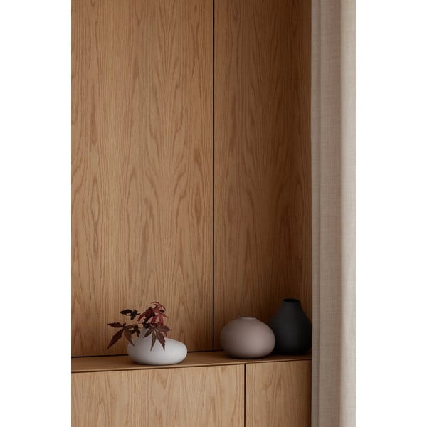 Vaso in grigio chiaro in porcellana (altezza totale 13 cm) Nona – Blomus-image-2