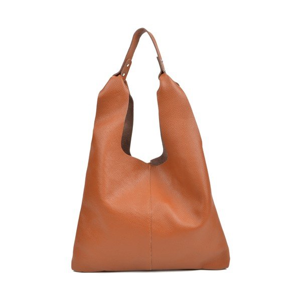Borsa in pelle marrone cognac - Sofia Cardoni