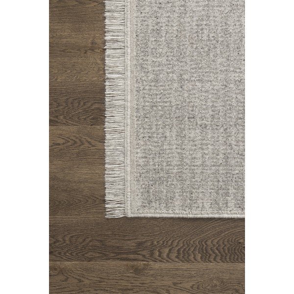 Tappeto in lana grigio chiaro 160x230 cm Nizer - Agnella-image-3