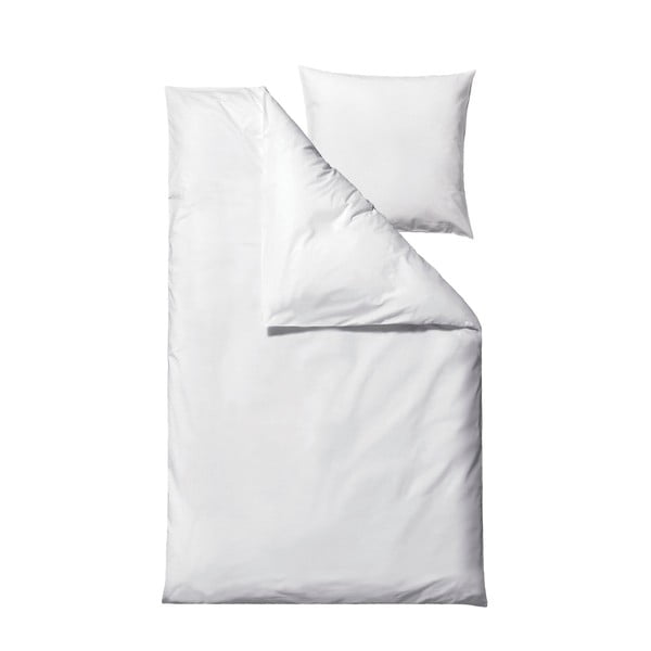 Biancheria da letto bianca in cotone biologico 200x140 cm Wave Optical - Södahl-image-3