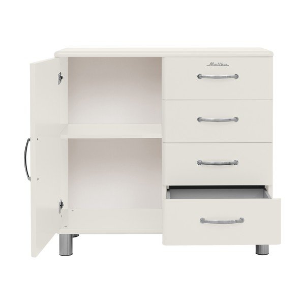 Cassettiera bassa bianca 98x92 cm Malibu - Tenzo-image-4