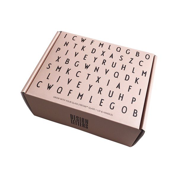 Tazza per bebè rosa Cresci con la tua tazza Grow with Your Cup - Design Letters-image-4