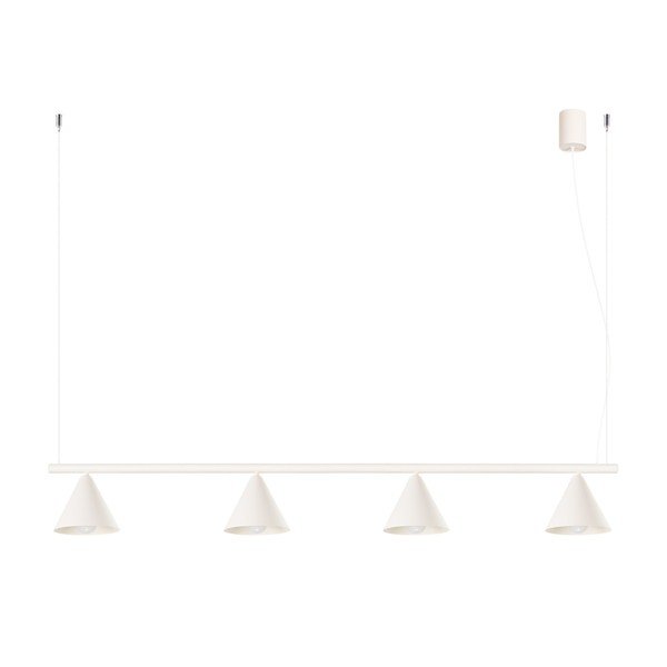 Lampadario beige in acciaio Zylo – Sollux