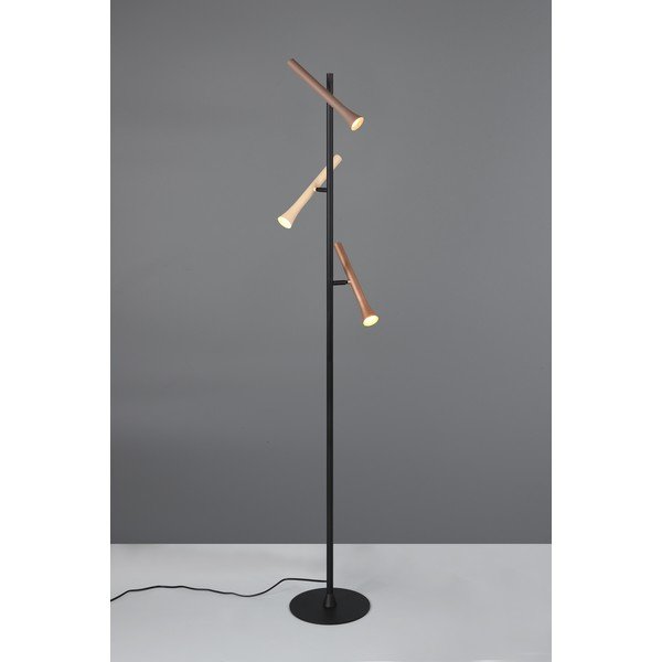 Lampada da terra a LED nera con paralume in metallo (altezza 150 cm) Fiato - Trio-image-2