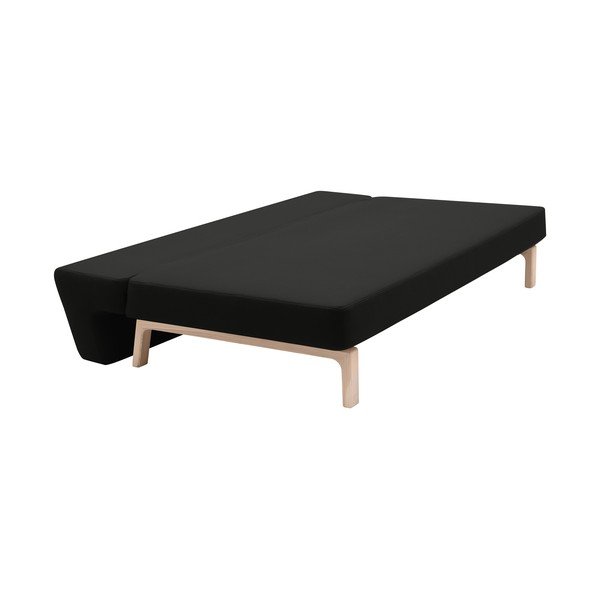 Divano letto nero Lazy - Softline-image-3