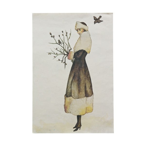 Poster Wintertime, 35 x 21 cm - BePureHome