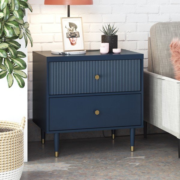 Comodino blu scuro Elizabeth – Støraa-image-1
