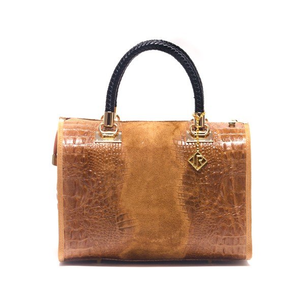 Kožená kabelka Isabella Rhea 822 Cognac