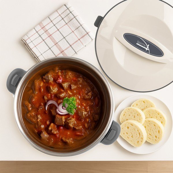 Borraccia termica color crema 6 l Termo – Orion-image-1