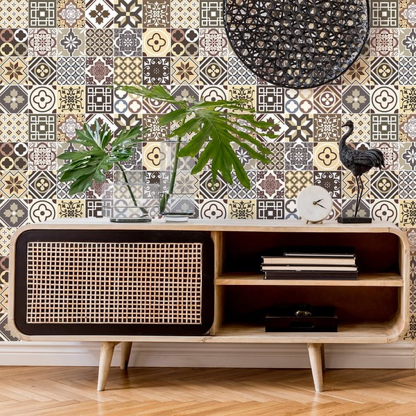 Set di 24 adesivi murali Kenjito, 15 x 15 cm - Ambiance-image-4