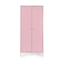 Armadietto rosa chiaro in metallo con chiusura a chiave 80x185x50 cm Cambridge – Yes Everyday