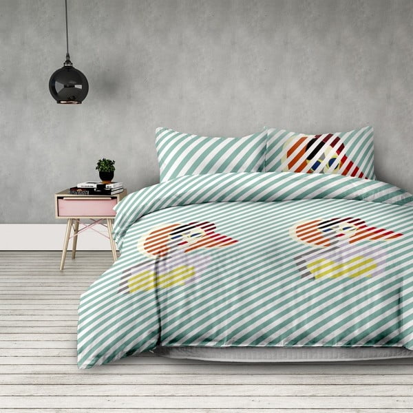 Biancheria da letto matrimoniale in microfibra Retro Girl, 200 x 220 cm - AmeliaHome