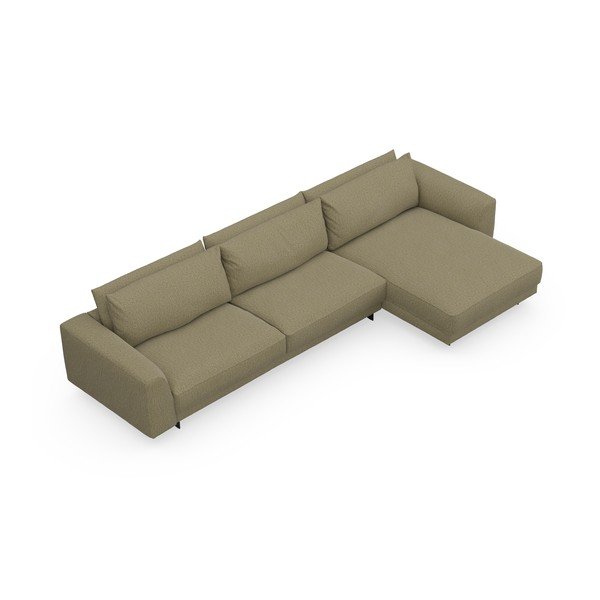 Divano angolare variabile verde chiaro Samba - Furninova-image-3