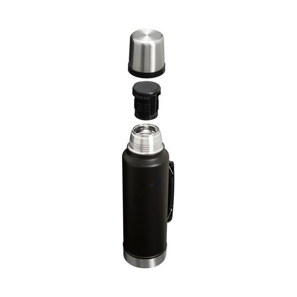 Borraccia termica nera in acciaio inox 1,4 l Legendary Classic Bottle Black 2.0 – Stanley-image-1