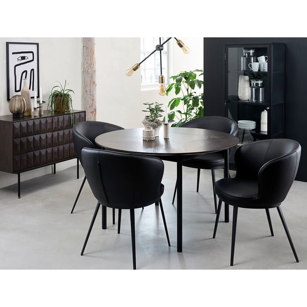Vetrina in metallo nero 58x160 cm Carmel - Unique Furniture-image-1