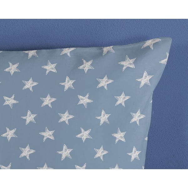 Set copripiumino e federa da bambini blu/beige in cotone per letto singolo 140x200 cm Robo – Good Morning-image-3