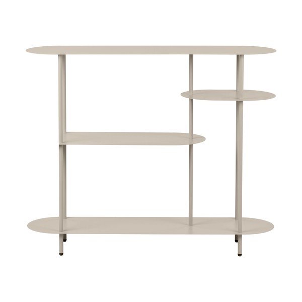 Scaffale beige in metallo 118x97x31 cm Rieti – House Nordic