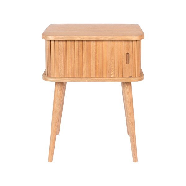 Comodino di colore naturale con effetto rovere Barbier – Zuiver