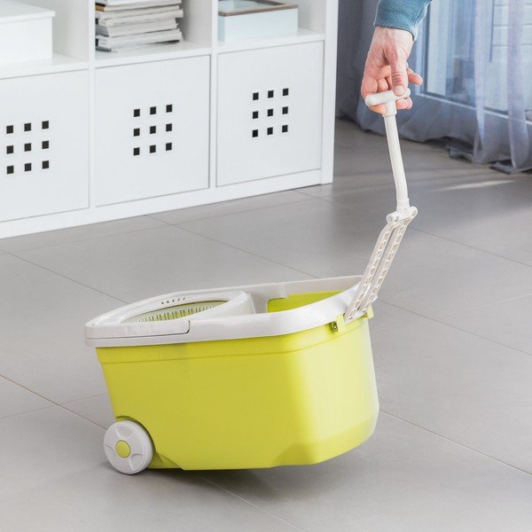 Žlutý set rotačního mopu a kyblíku InnovaGoods-image-2