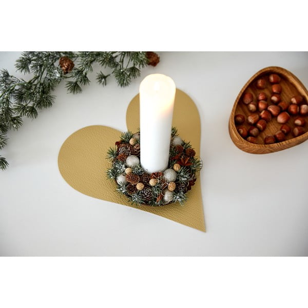 Tovaglietta in eco pelle 30x30 cm Heart Hippo – LIND DNA-image-2